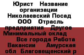 Юрист › Название организации ­ Николаевский Посад, ООО › Отрасль предприятия ­ Другое › Минимальный оклад ­ 20 000 - Все города Работа » Вакансии   . Амурская обл.,Благовещенский р-н